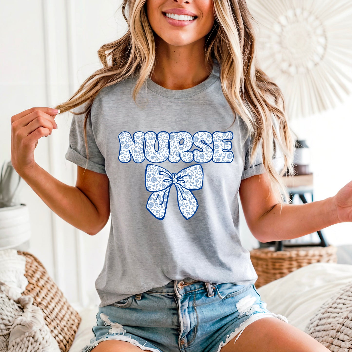 Nurse Bow Short Sleeve Tee