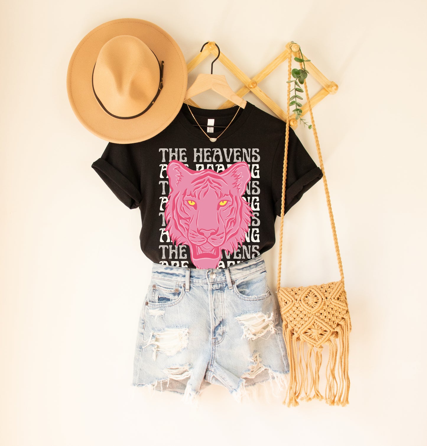 Pink Tiger “The Heavens Are Roaring” Tee- Mini Em Apparel