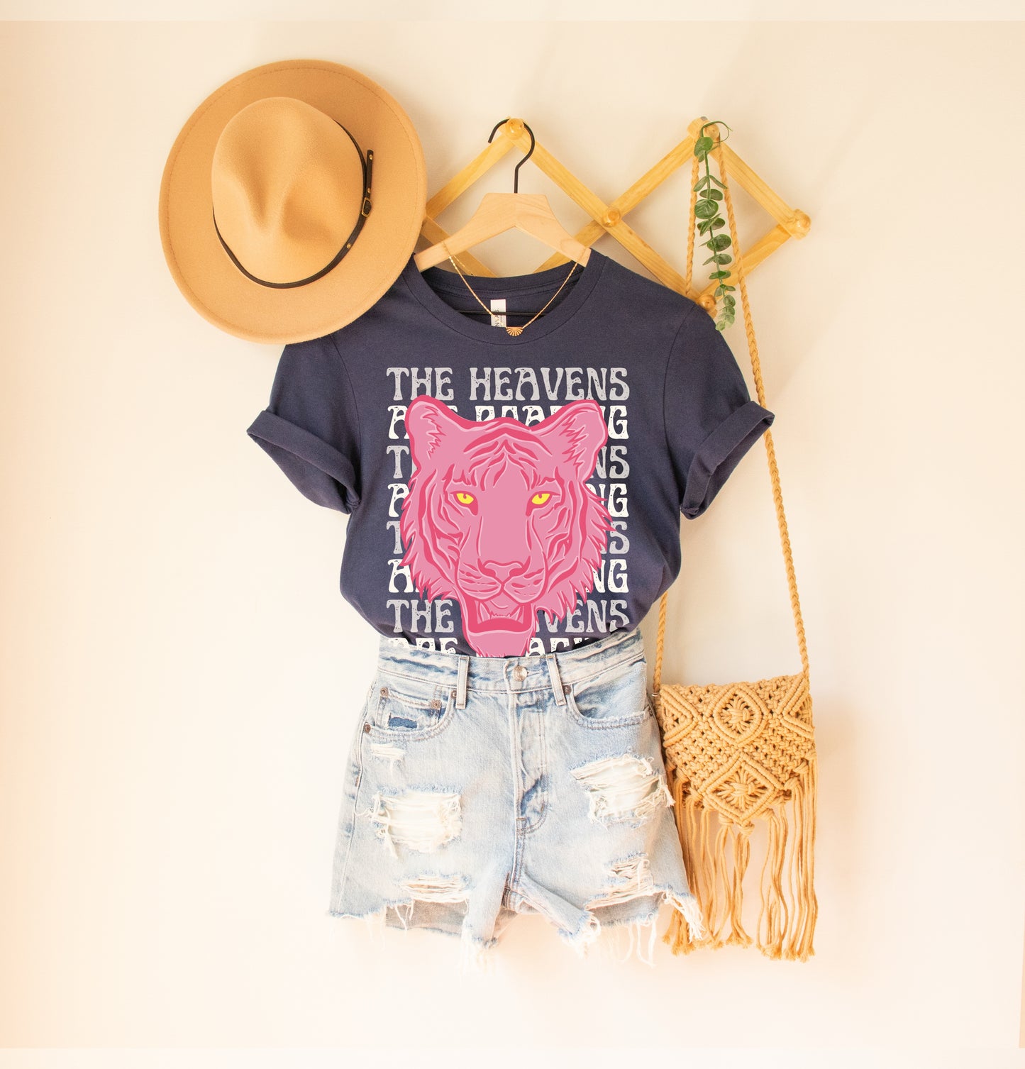 Pink Tiger “The Heavens Are Roaring” Tee- Mini Em Apparel