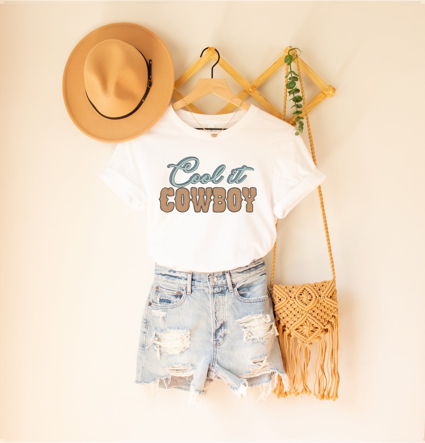 Cool it, Cowboy Tee- Mini Em Apparel