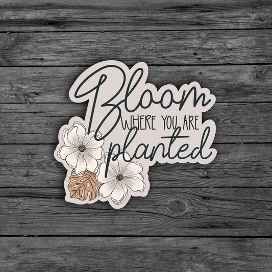 Bloom where you are planted Sticker