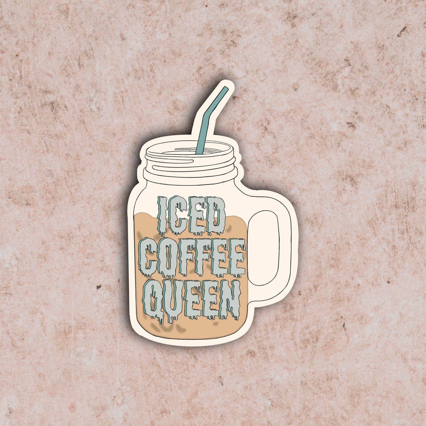 Iced coffee Queen Sticker