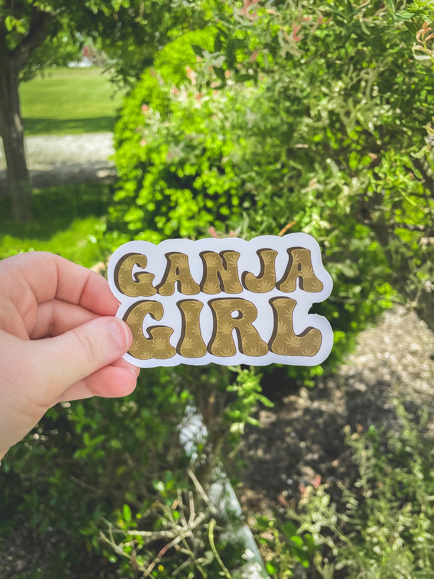 Ganja Girl Sticker