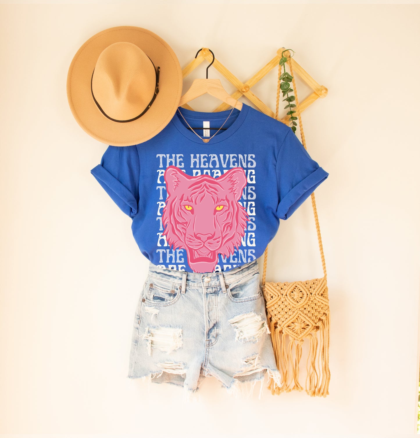 Pink Tiger “The Heavens Are Roaring” Tee- Mini Em Apparel