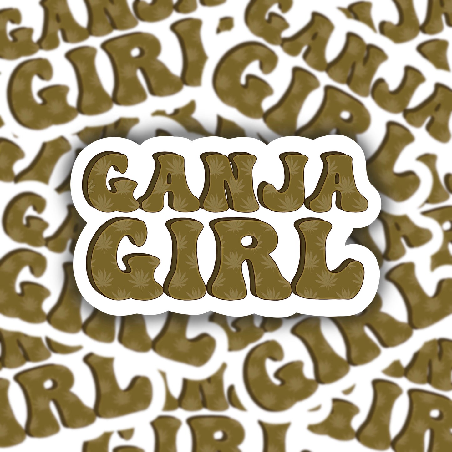 Ganja Girl Sticker