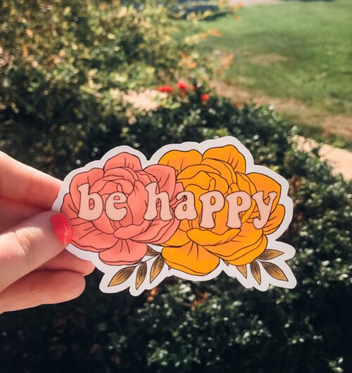 Be happy Sticker