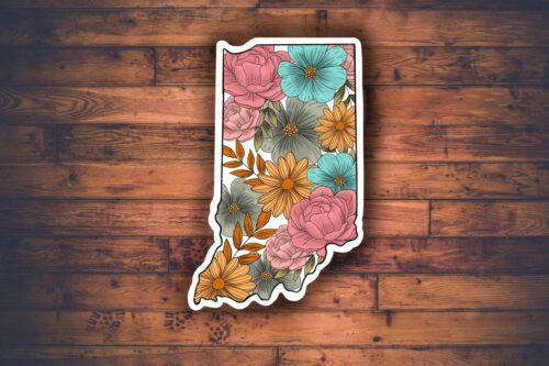 Floral Indiana Sticker