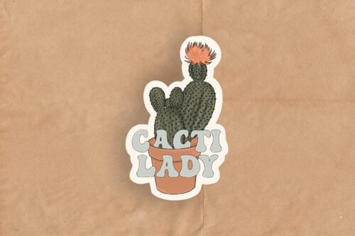 Cacti Lady Sticker