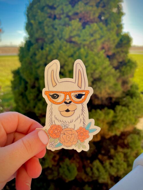 Boho Llama & Quote Sticker Pack