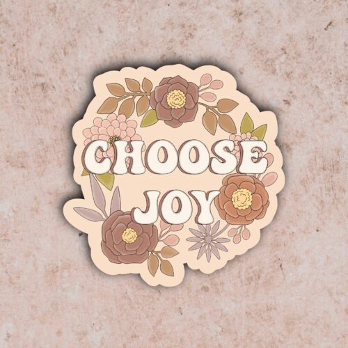 Choose Joy Floral Sticker