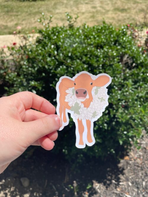 Violet the Jersey Cow Sticker 1