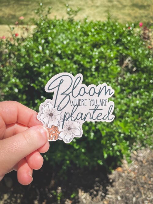 Bloom where you are planted Sticker